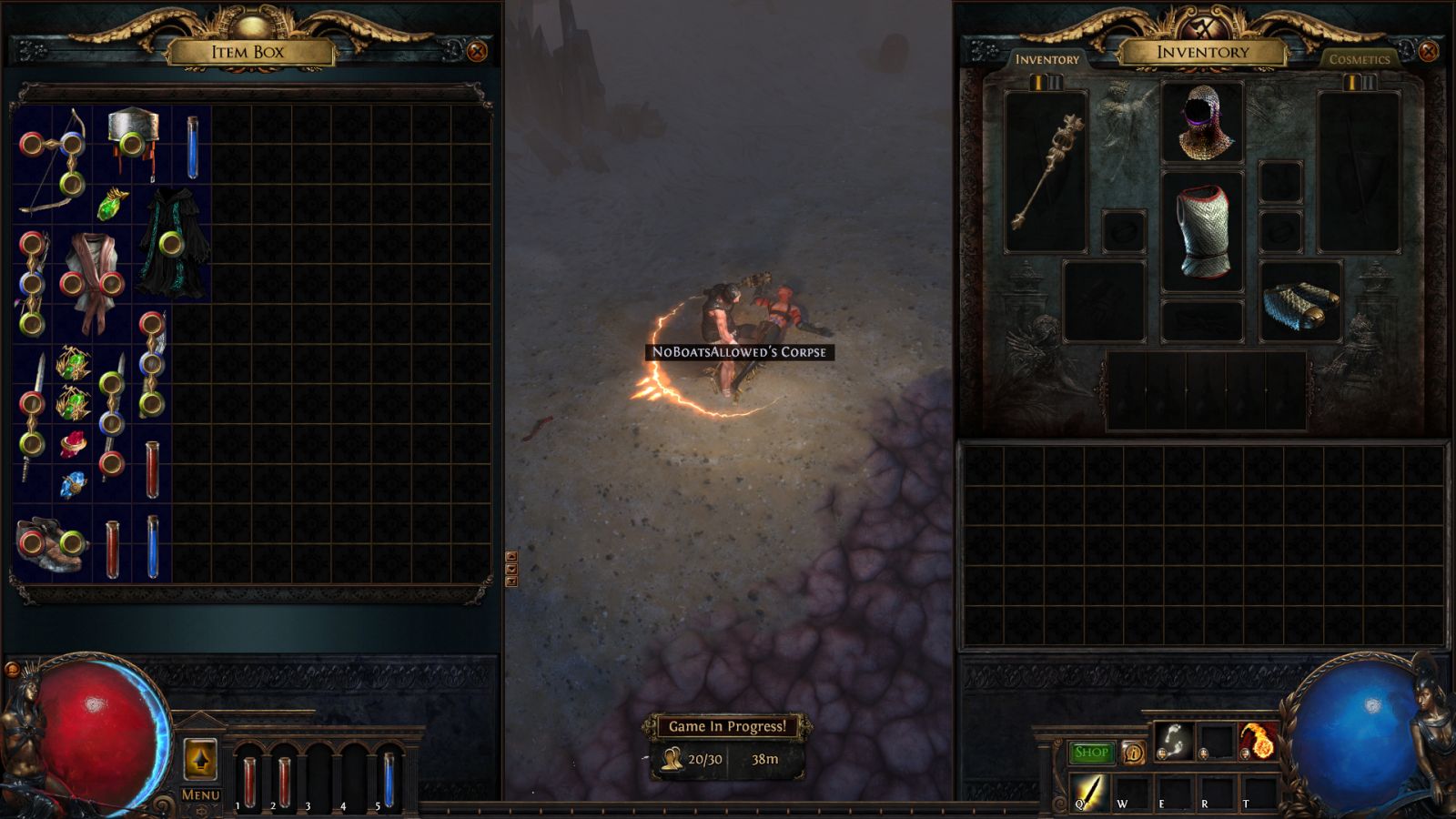 Path of Exile Royale Completed Loot UI